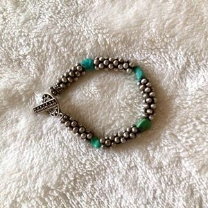 Sterling (.925) and turquoise bracelet